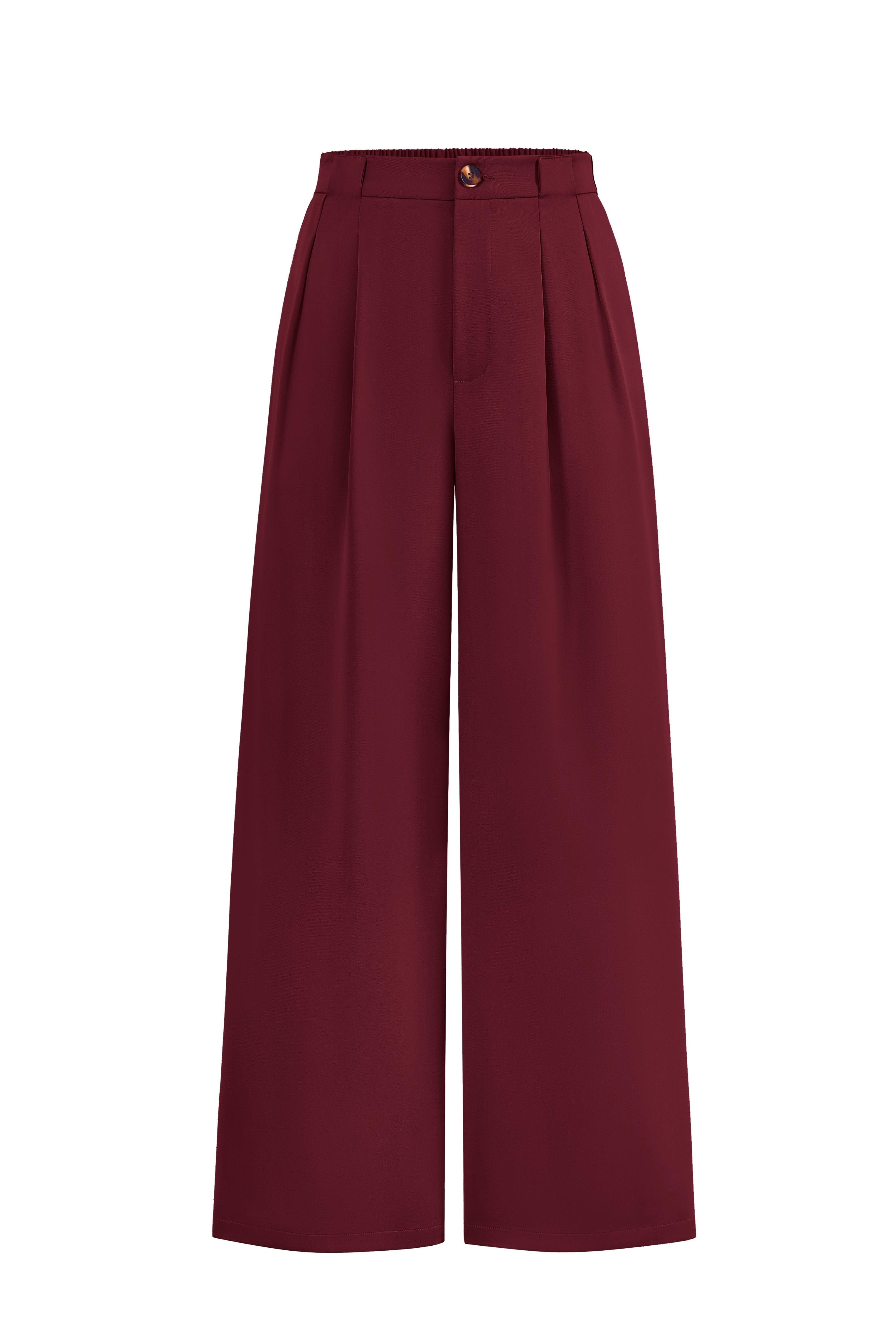KIRUNDO Wide Leg Dress Pants for Women High Waisted Office Work Trousers Business Casual Slacks Button Flowy Palazzo Pant