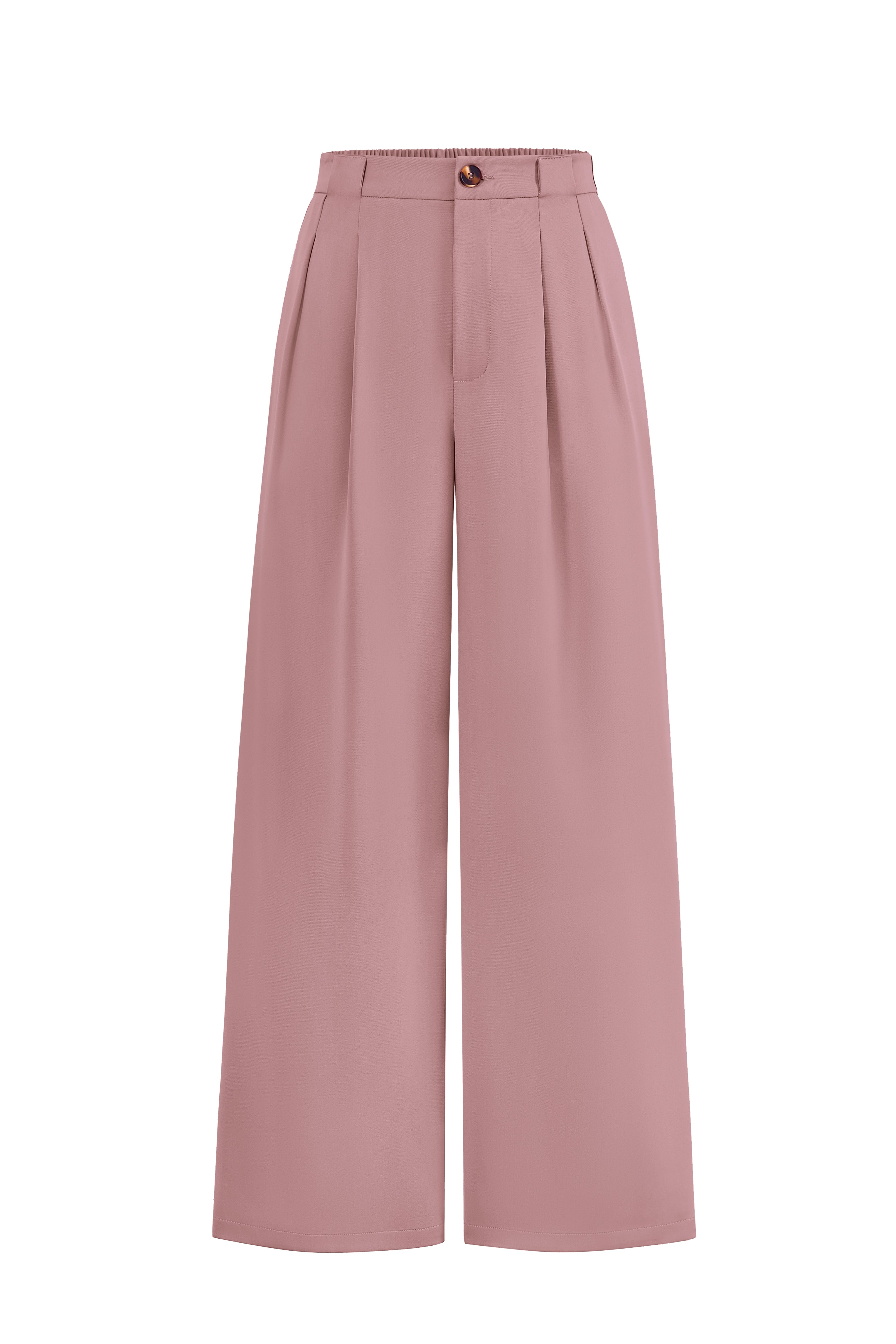 KIRUNDO Wide Leg Dress Pants for Women High Waisted Office Work Trousers Business Casual Slacks Button Flowy Palazzo Pant