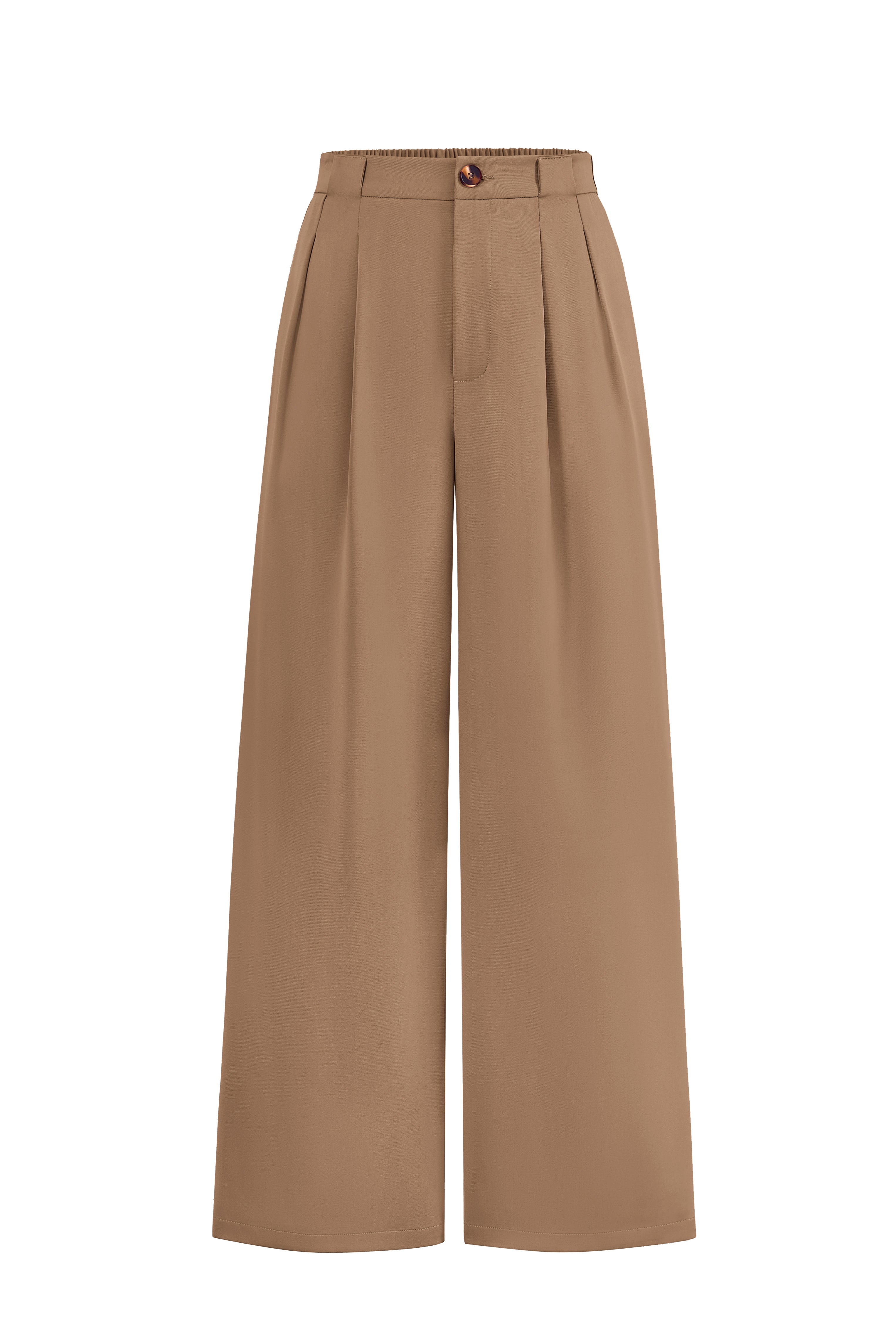 KIRUNDO Wide Leg Dress Pants for Women High Waisted Office Work Trousers Business Casual Slacks Button Flowy Palazzo Pant