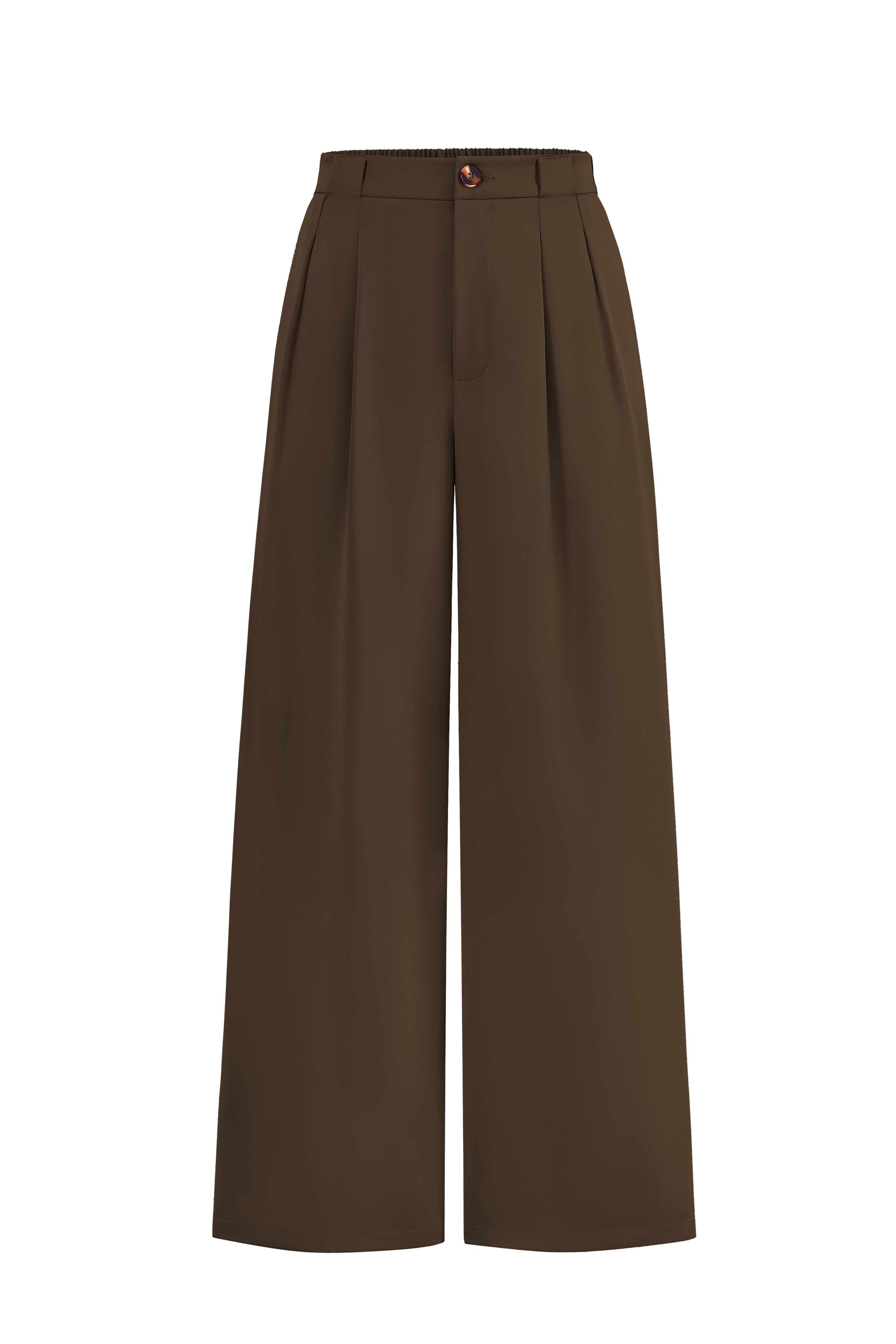 KIRUNDO Wide Leg Dress Pants for Women High Waisted Office Work Trousers Business Casual Slacks Button Flowy Palazzo Pant