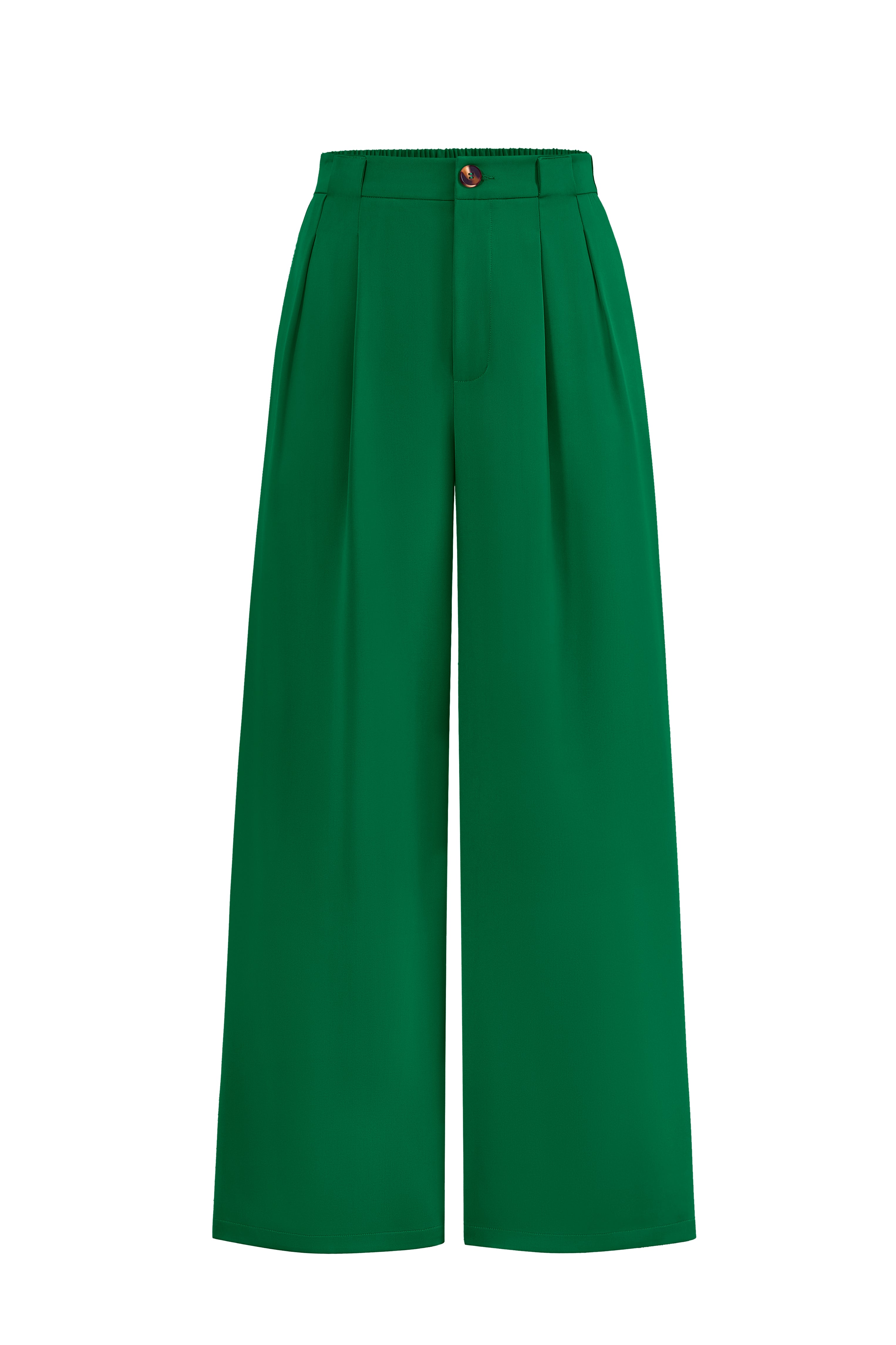 KIRUNDO Wide Leg Dress Pants for Women High Waisted Office Work Trousers Business Casual Slacks Button Flowy Palazzo Pant