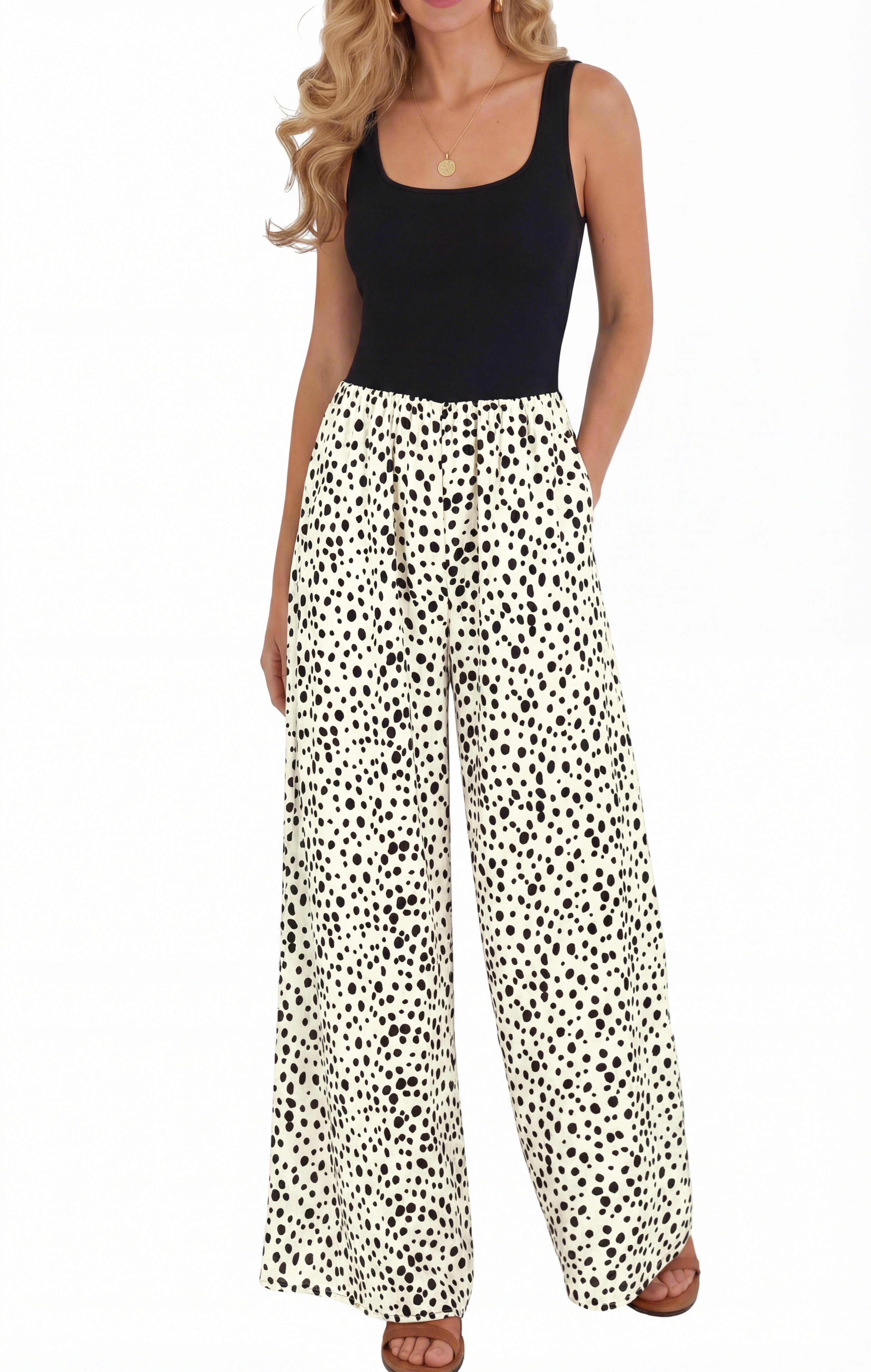 KIRUNDO Jumpsuits for Women Dressy 2026 Summer One Piece Sleeveless Boho Floral Wide Leg Romper Beach Vacation Cruise Outfits