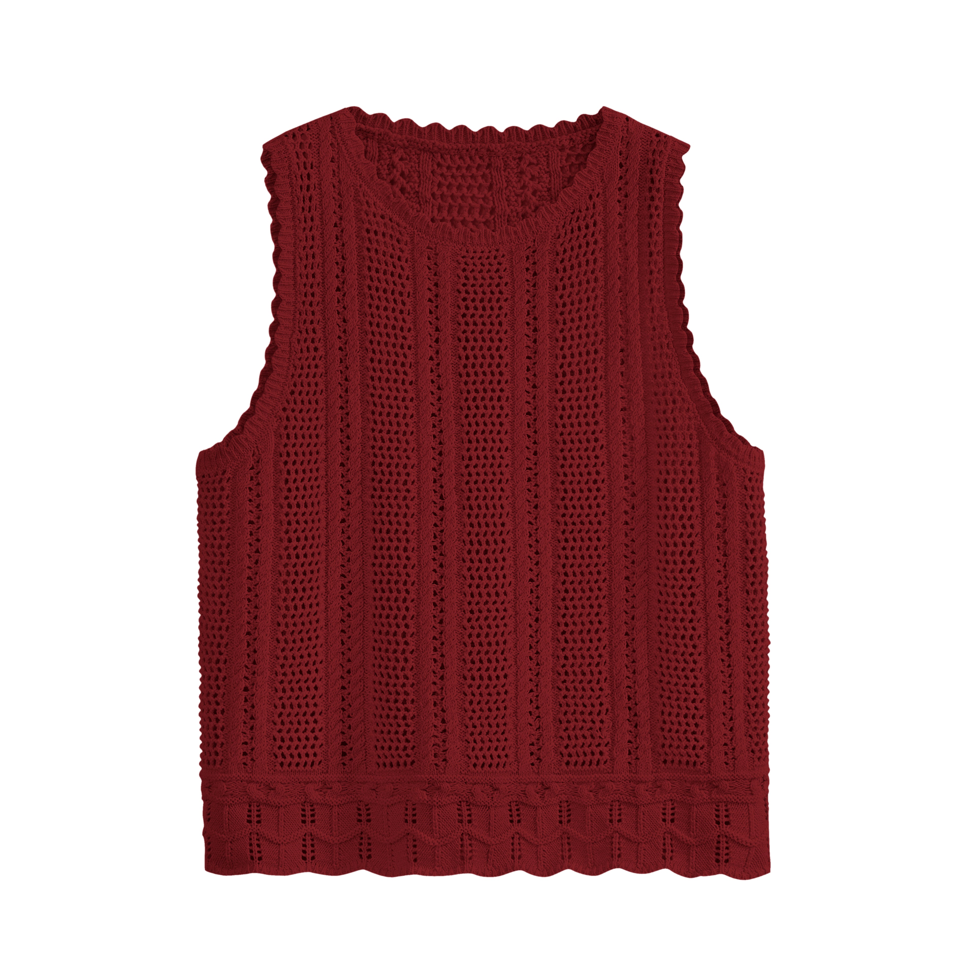 KIRUNDO Beach Vacation Clothes for Women Spring Summer Crochet Sweater Vest Tank Tops Cover Ups Resort Cruise Outfits 2026